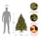 4.5 ft. Pre-lit Feel Real® Downswept Douglas Full Artificial Christmas Tree, Clear Lights